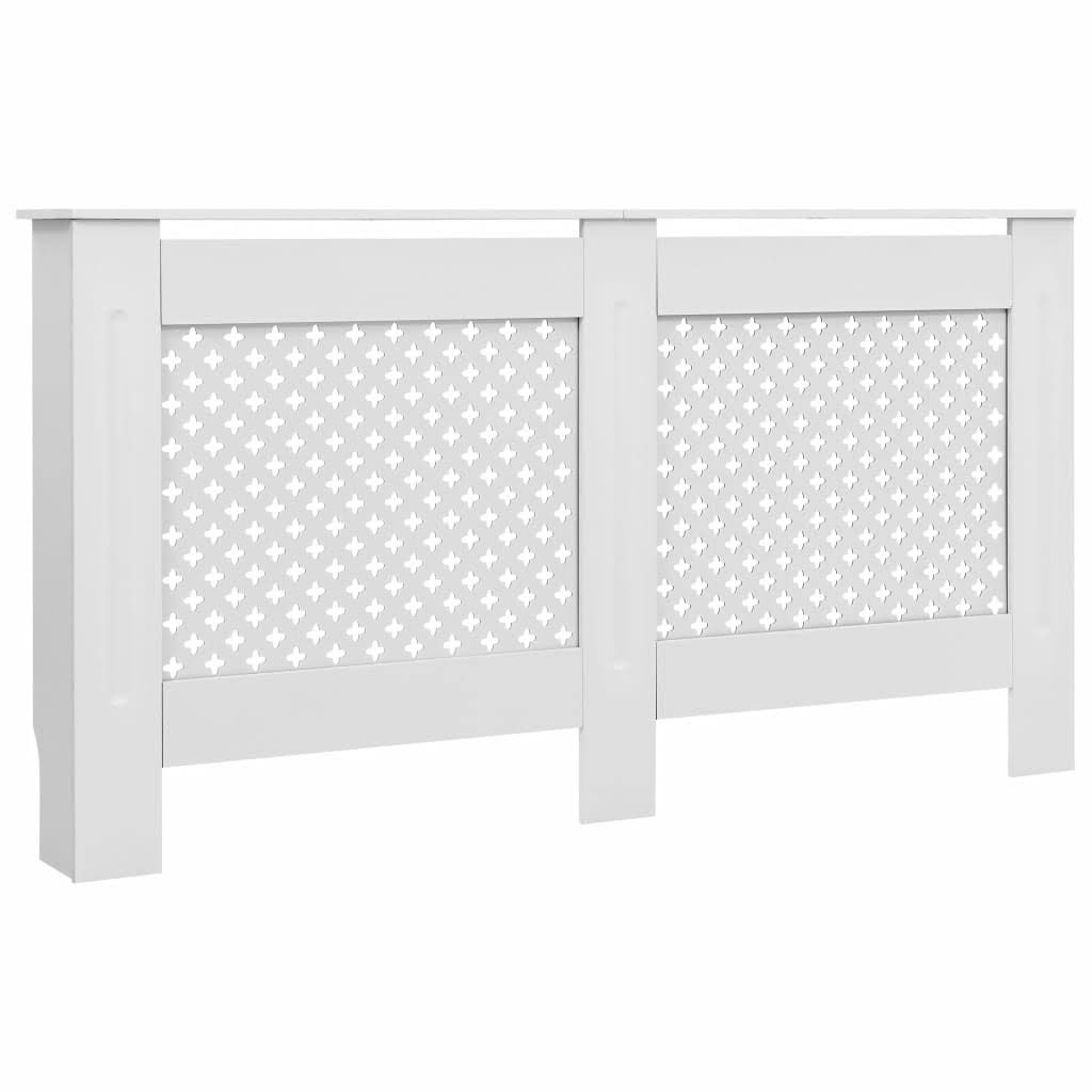 vidaXL Radiator Cover White 59.8x22x7.5x22x32.1x22 MDF