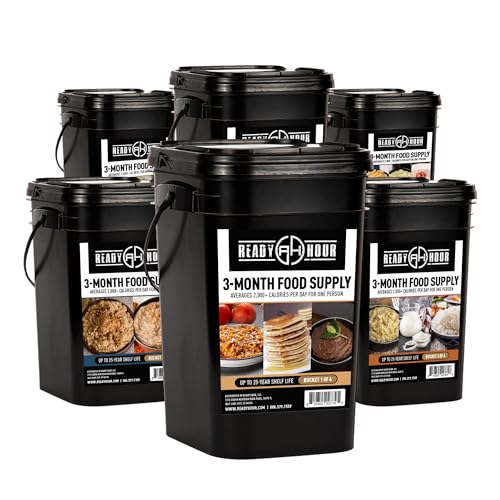 Ready Hour 3-Month Emergency Food Supply (846 Servings), 3-Month Kit, Food Storage Meal Entr&eacute;es, Real Non-Perishable Meals