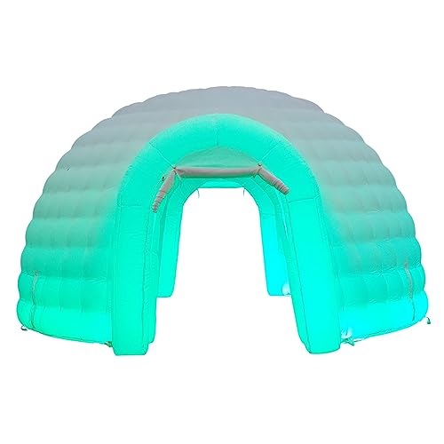 SAYOK Outdoor Portable Inflatable Igloo Dome Tent with Led Light for Party Wedding Event Camping