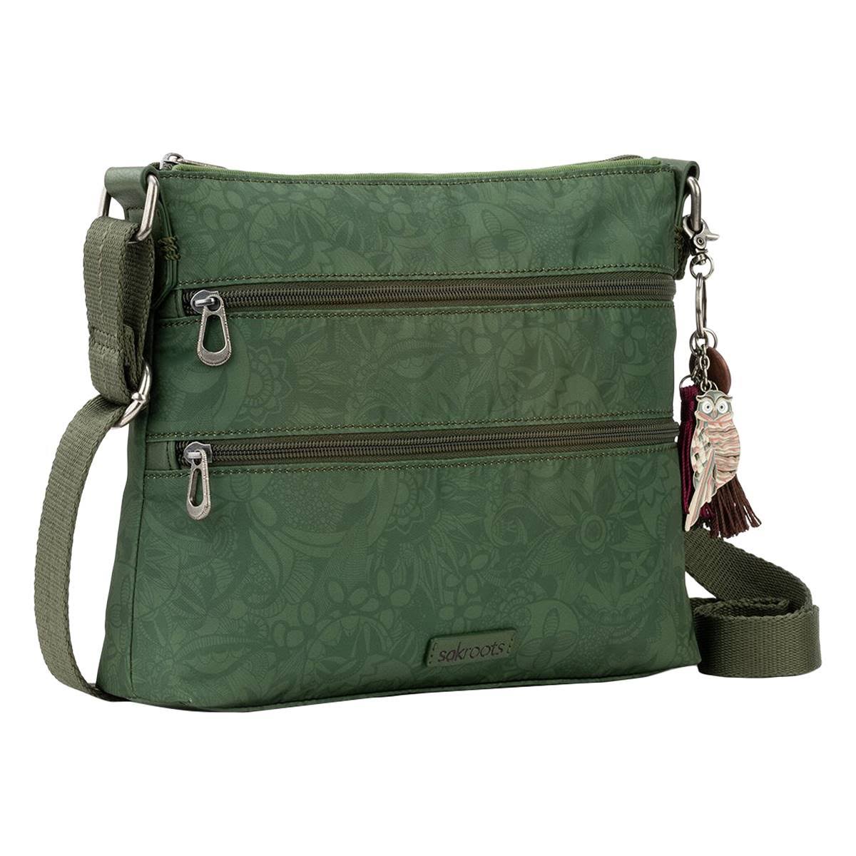 Sakroots Eco-Twill Basic Crossbody Bag Olive Spirit Desert