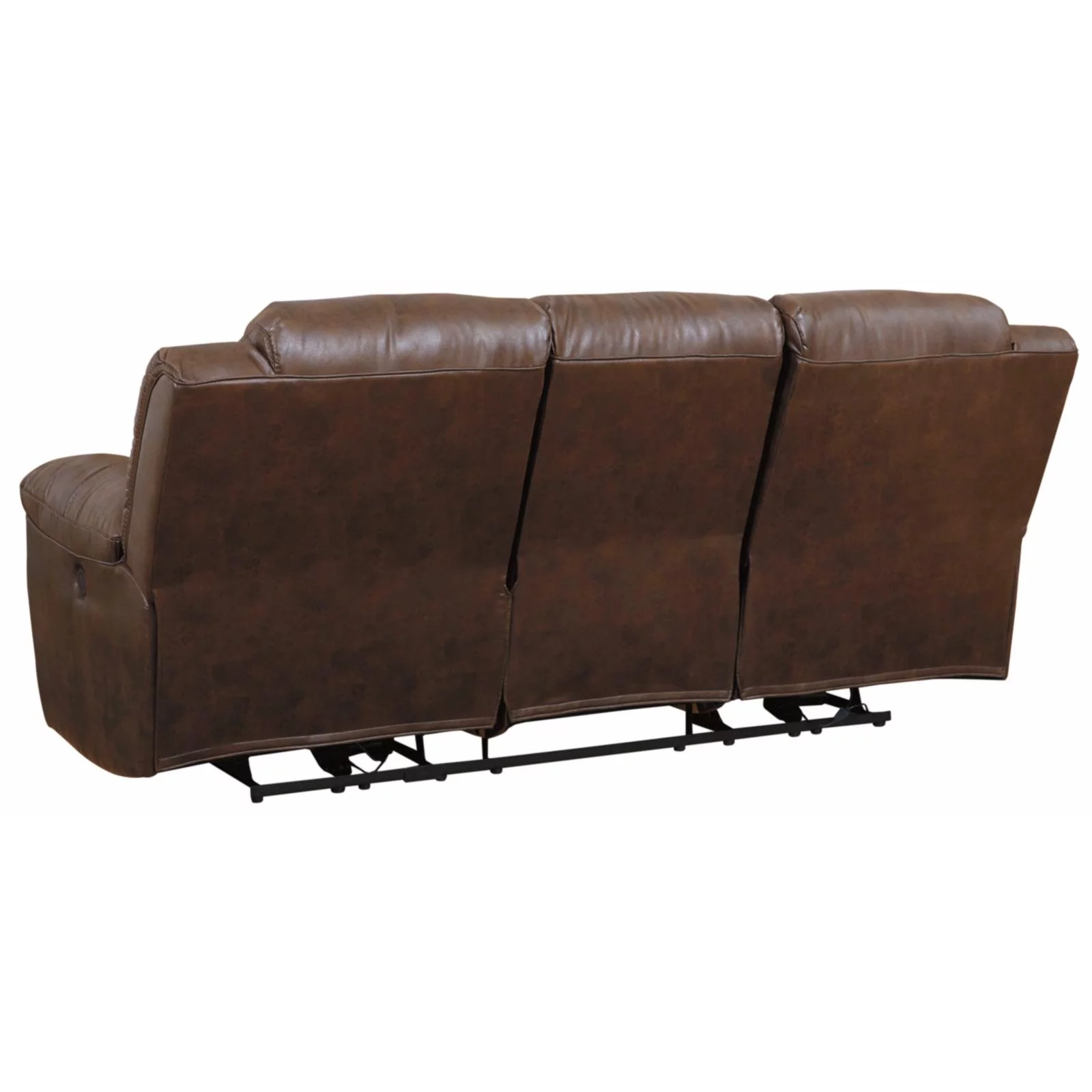 Signature Design by Ashley Stoneland Power Reclining Sofa in Chocolate
