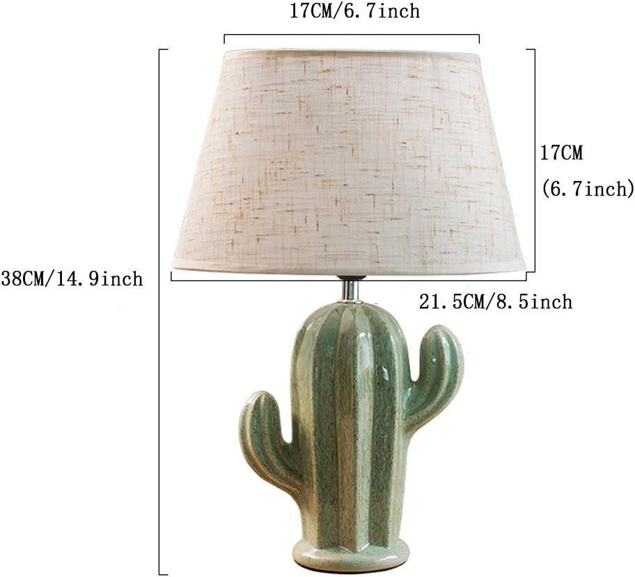 Cactus Lamp Table Lamp Home Decoration Cactus Decor Simple Design Desk Lamp for Living Room Bedroom,with Bulb