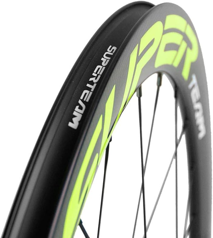 Superteam 50/23mm Carbon Wheelset Fixed Gear Bike Wheel 700c Clincher Single Speed