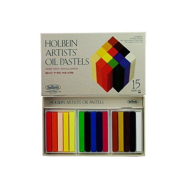 Holbein Artists Oil Pastels 15 Colors Set U681 Paper Box