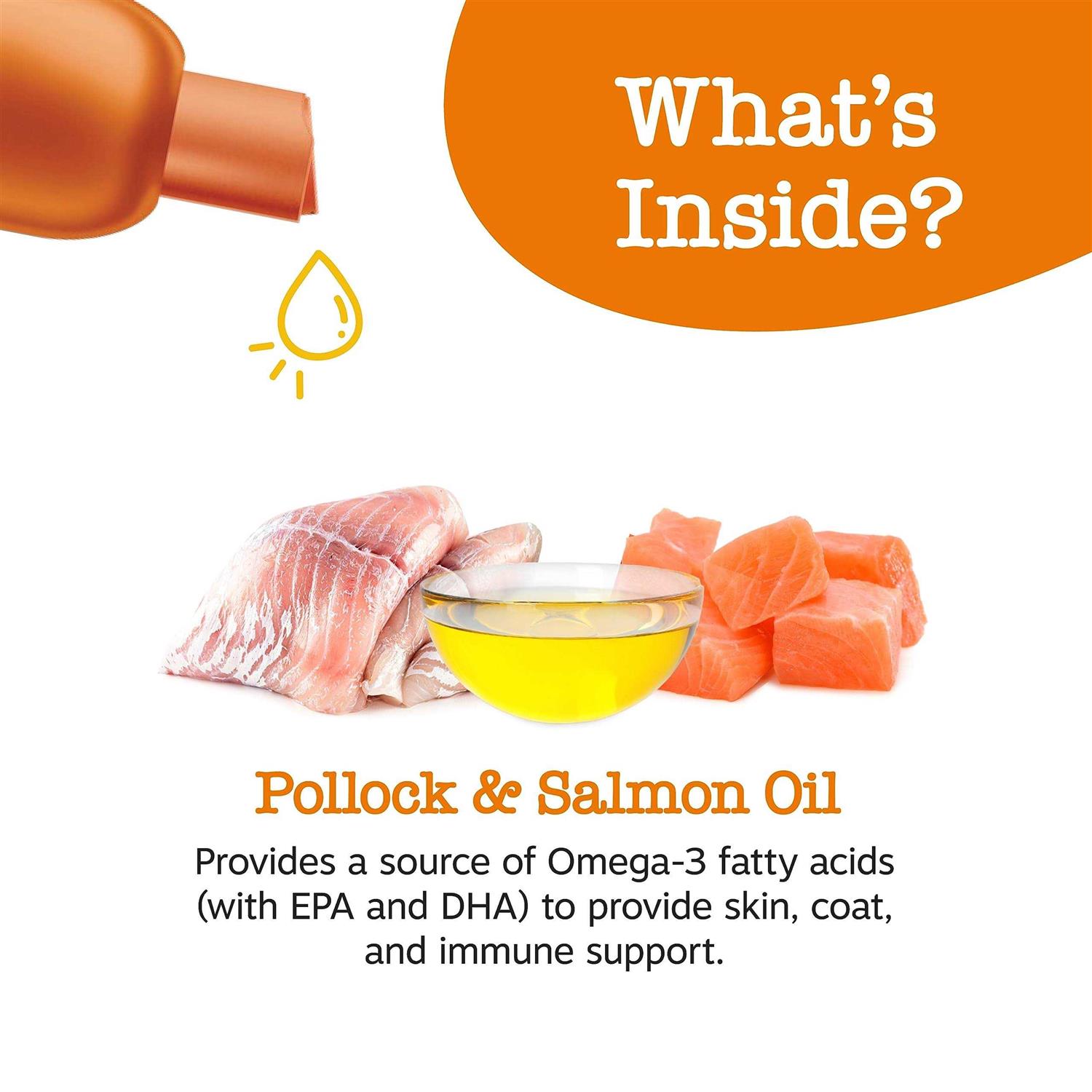 Zesty Paws Wild Alaskan Fish Oil for Dogs &amp; Cats Pollock &amp; Salmon Oil Blend - Pet Supplies online store