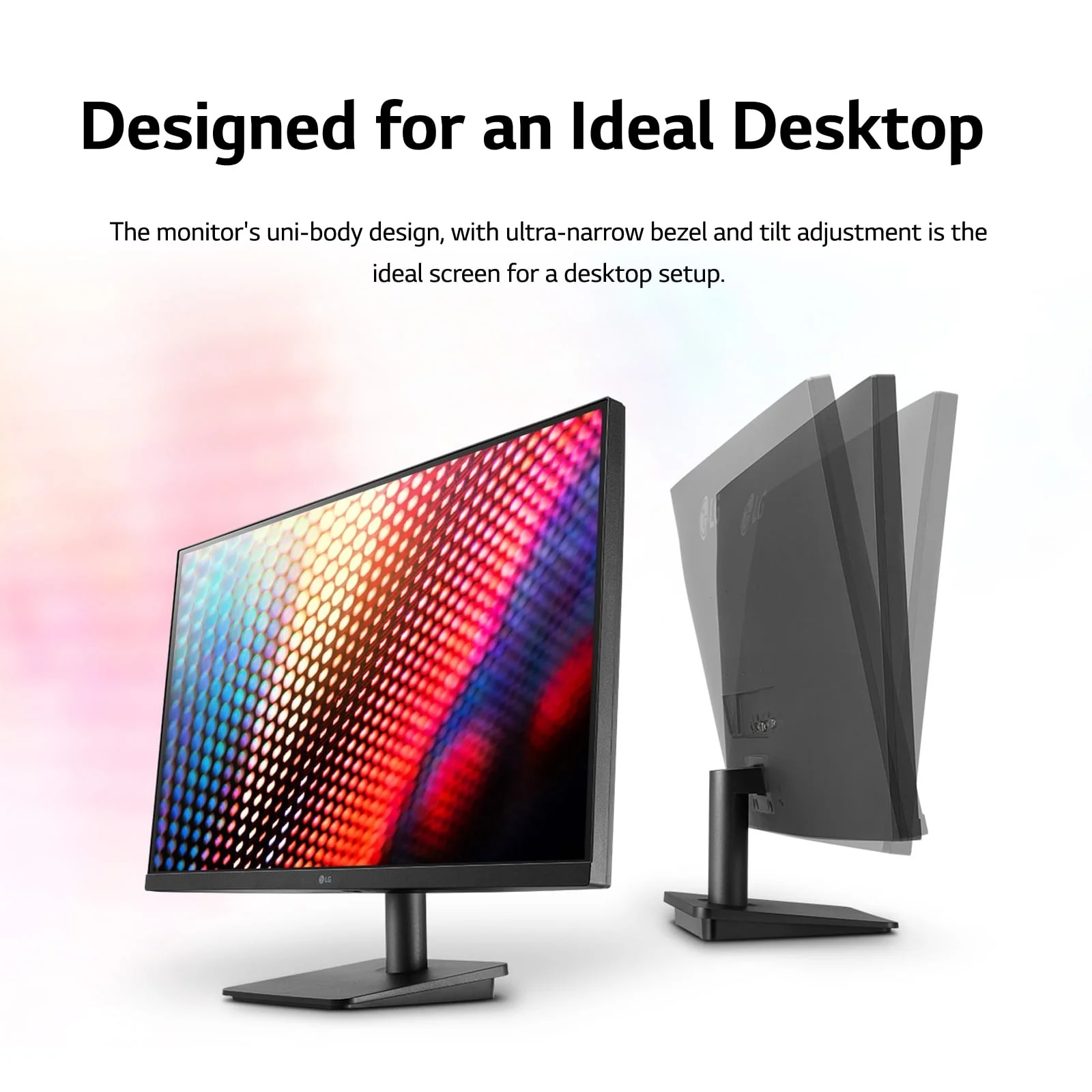LG 27 FHD IPS 3-Side Borderless Monitor with Anti-Glare & AMD FreeSync™ (1920 x 1080) - 27MP40W-B