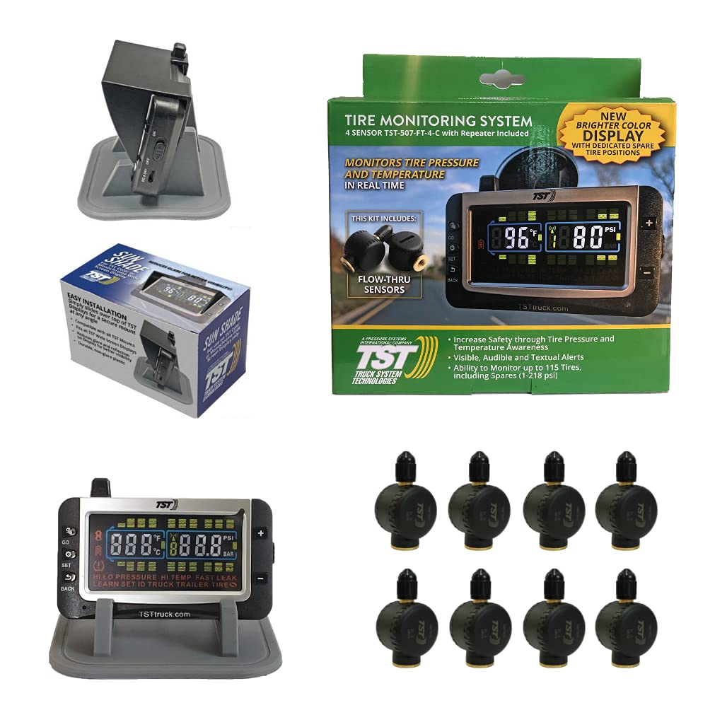 Truck Systems Technology System Technologies - TST 507 RV TPMS with Color Display Tire Pressure Monitoring for RVs