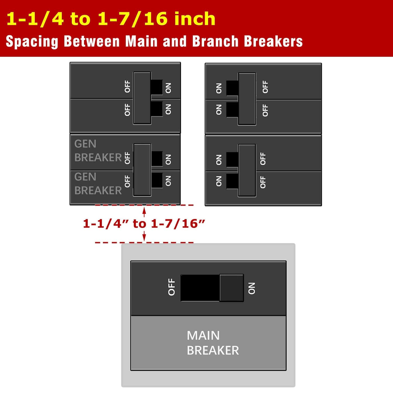 Generator Interlock Kit Compatible with Eaton Cutler Hammer Challenger BR-200 150 and 200 AMP Panel