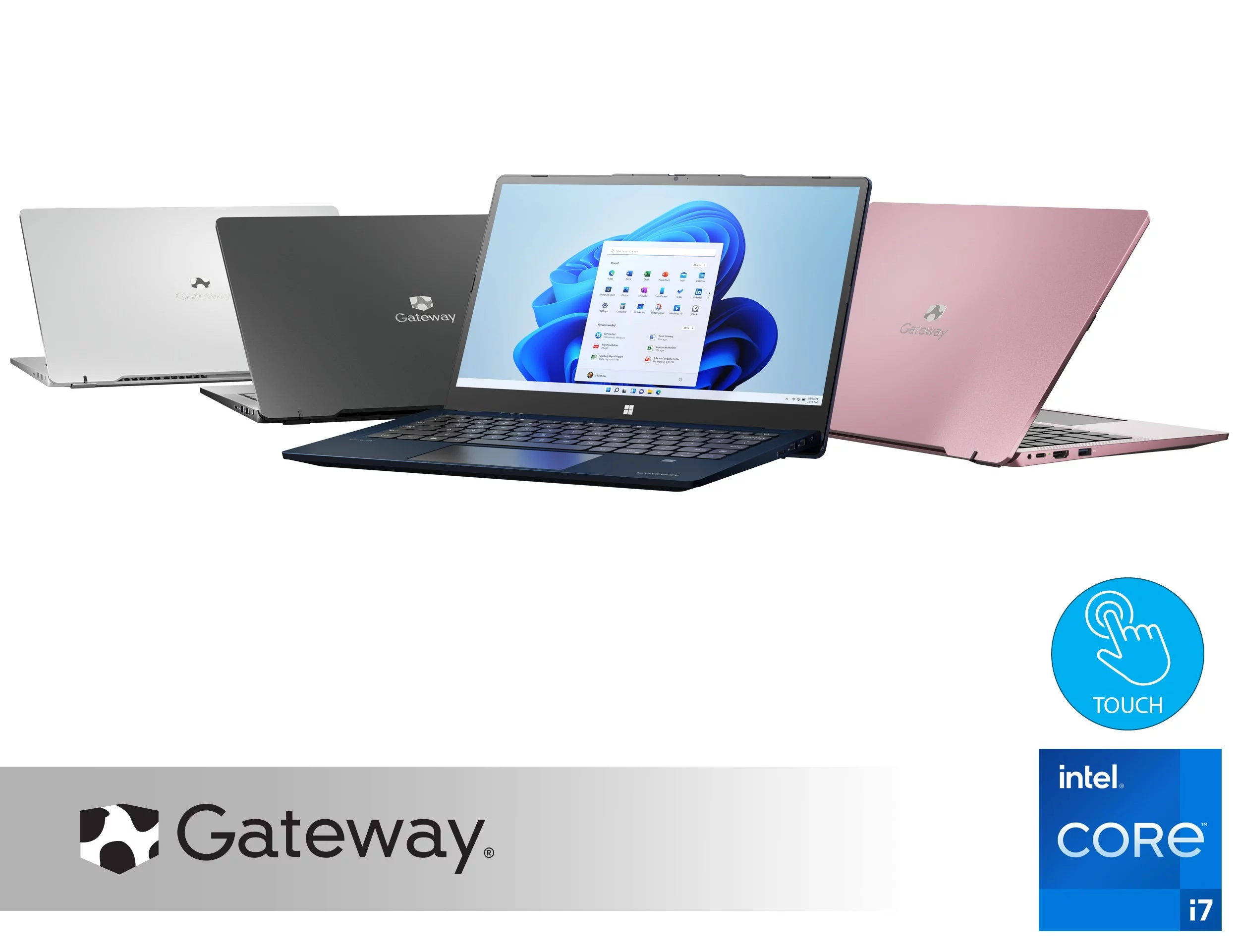 Gateway 14.1" Ultra Slim Notebook, FHD Touchscreen, Intel Core i7-1255U, 8GB RAM, 512GB SSD, Fingerprint Scanner, Tuned by THX Audio, 2MP Camera