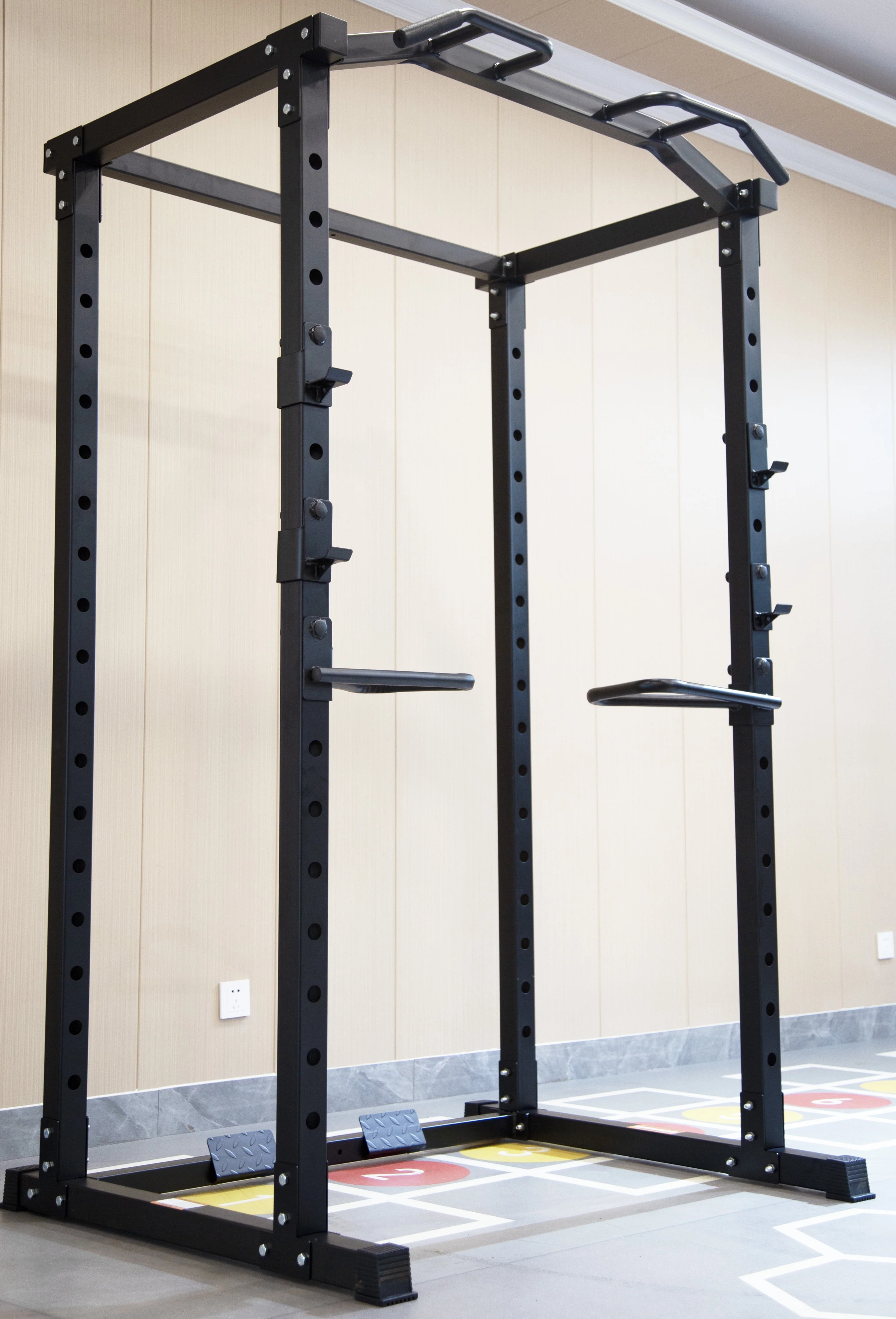 BalanceFrom PC-1 Series 1000lb Capacity Multi-Function Adjustable Power Cage Power Rack with Optional Lat Pull-down and Cable Crossover