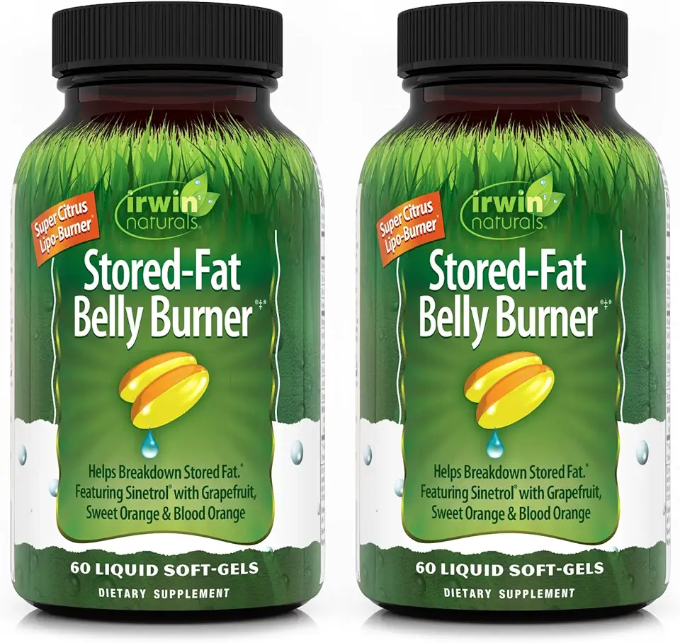 Irwin Naturals Stored-Fat Belly Burner with Sinetrol, Grapefruit, Sweet Orange & Blood Orange - Breakdown Stubborn Fat