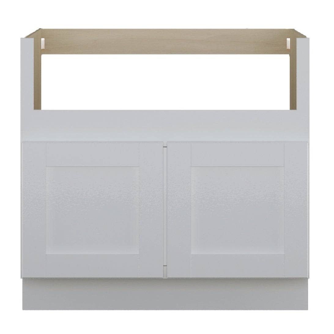 Sunny Wood Shb36fs-A Shaker Hill 36 inch Wide x 34-1/2 inch High Double Door Base Cabinet - White
