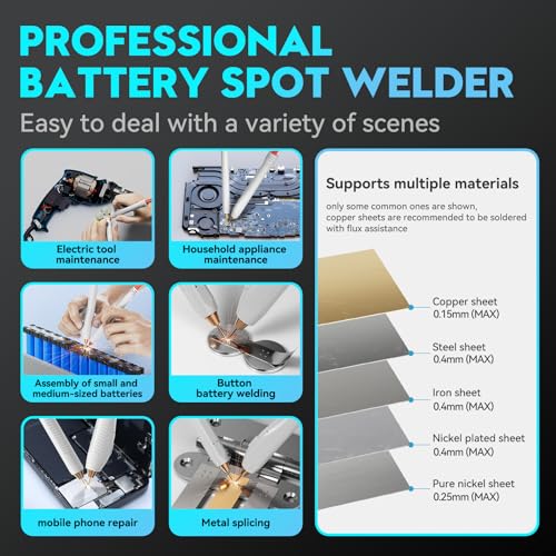 Capacitor Battery Spot Welder, AWithZ UF20B 10.5KW Spot Welder