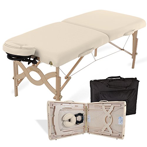 EARTHLITE Portable Massage Table Package AVALON – Reiki Endplate, Premium Flex-Rest Face Cradle & Strata Cushion, Carry Case (30”x73”)