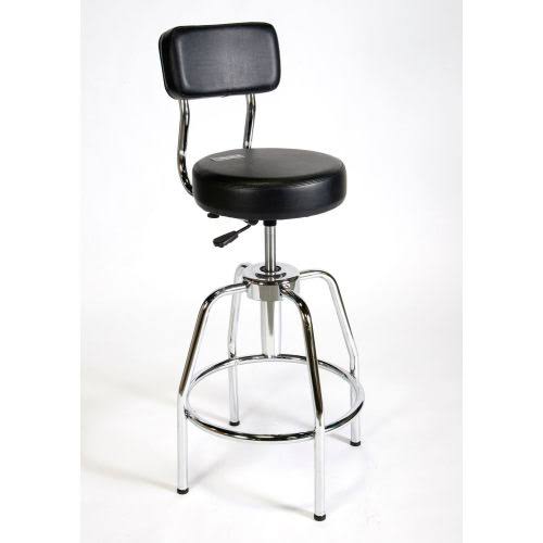 Shopsol Black Vinyl Heavy-Duty Shop Stool