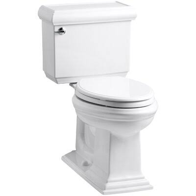 Kohler Memoirs Classic Comfort Height Two-Piece Elongated 1.28 GPF Toilet with AquaPiston Flush Technology and Left-Hand Trip Le