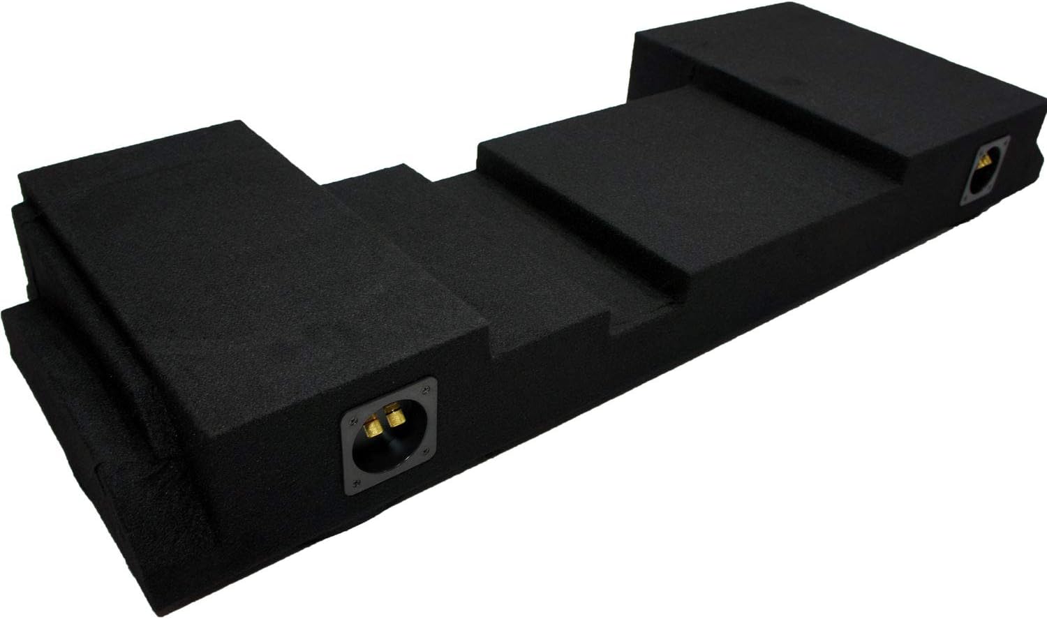 Compatible with Chevy Avalanche or Cadillac Escalade EXT 2007-2013 Dual 12 Subwoofer Underseat Sub Box Speaker Enclosure
