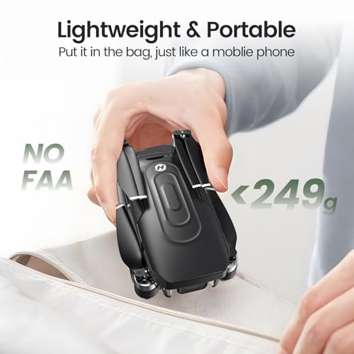 Holy Stone GPS Drone With 4K EIS Camera For Adults, HS175G 249g Foldable RC Quadcopter With Auto Return, Follow Me, 60 Mins Flight Time