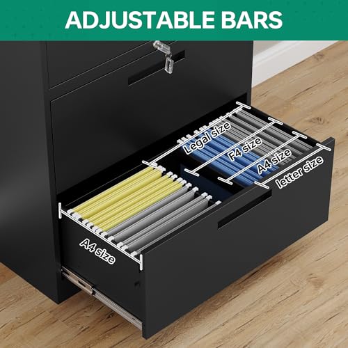 Letaya Metal Storage Cabinets for Home Office,File Cabinet with Adjust Shelves and Lock