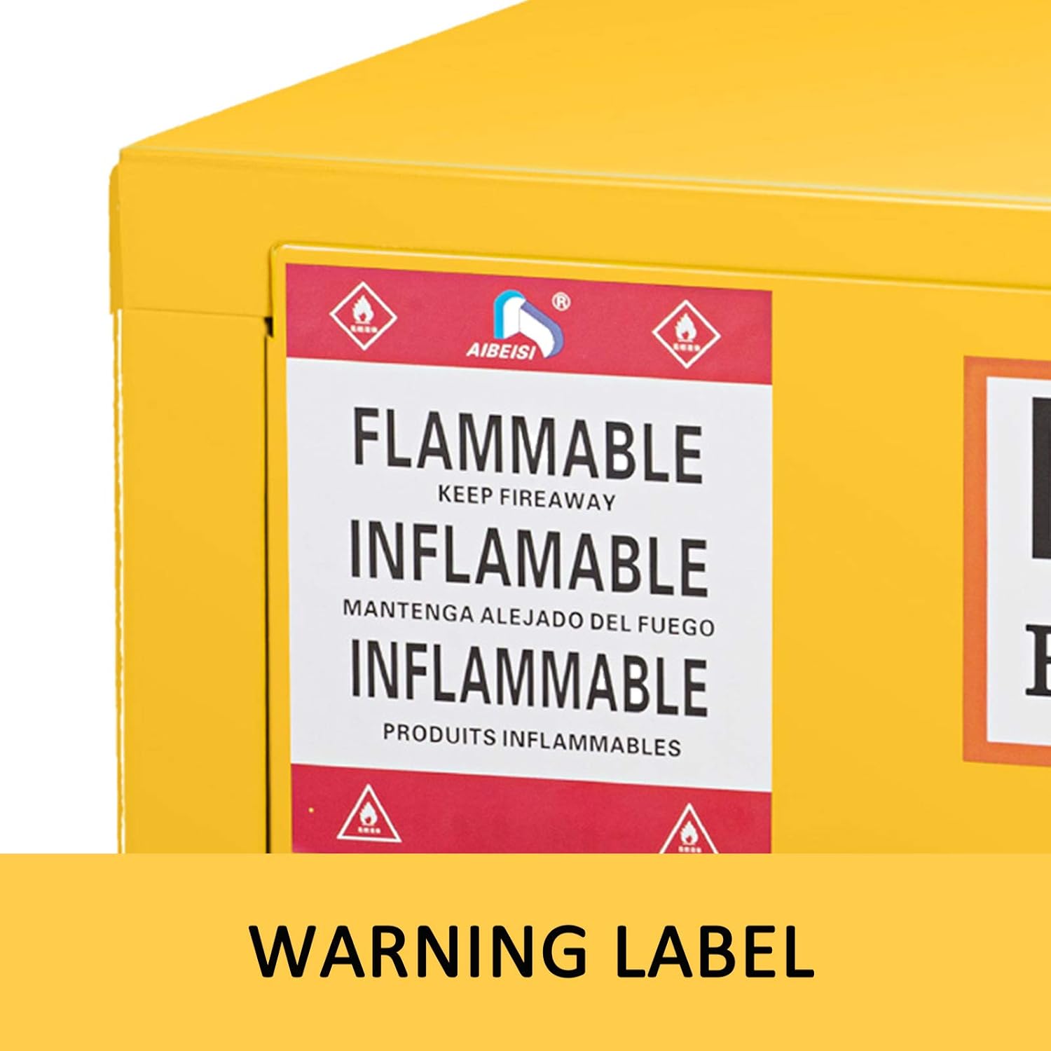 Mophorn Flammable Cabinet 18 x 18 x 35, Galvanized Steel Safety Cabinet, Adjustable Shelf Flammable Storage Cabinet