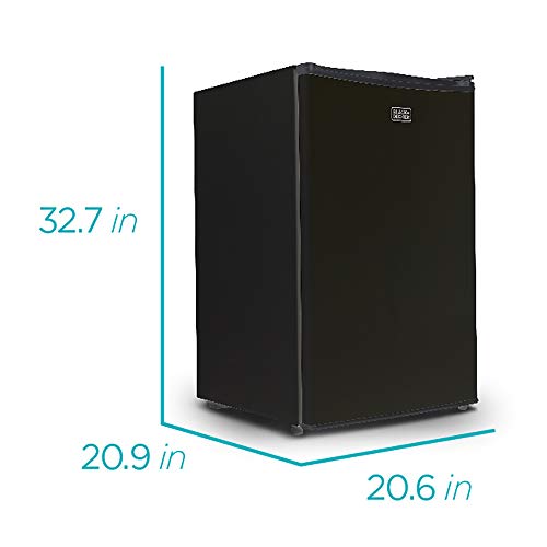 BLACK+DECKER BCRK25W Compact Refrigerator Energy Star Single Door Mini Fridge