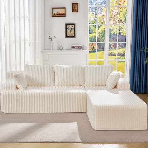 Modular Sectional Sofa Couches L-Shape Couch 3 Seat Modular Sofa Memory Foam Sectional Couches for Living Room