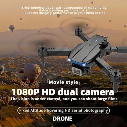 Drone with 1080P Dual HD Camera - 2024 Upgradded RC Quadcopter for Adults and Kids