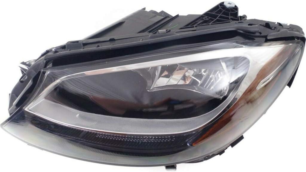 For Mercedes-Benz Headlight Assembly C300 2015 2016 2017 Pair Driver and Passenger Side Halogen CAPA Certified For MB2502220