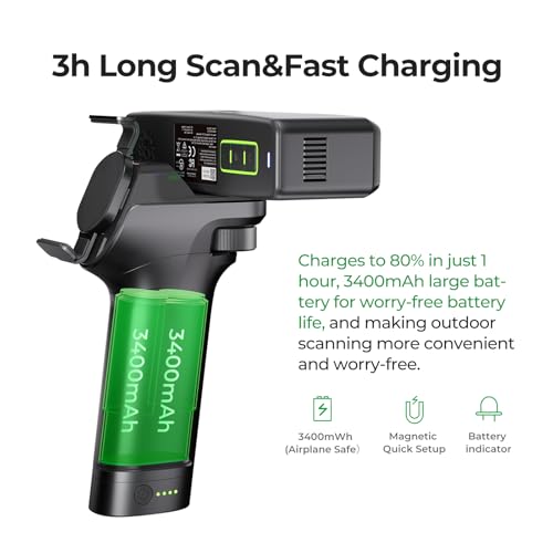 Creality CR-Scan Raptor Pro 3D Scanner for 3D Printing, 22+7 Blue Laser Lines, 30-60fps High Frame Scanning, 24-Bit Full-Color Scans
