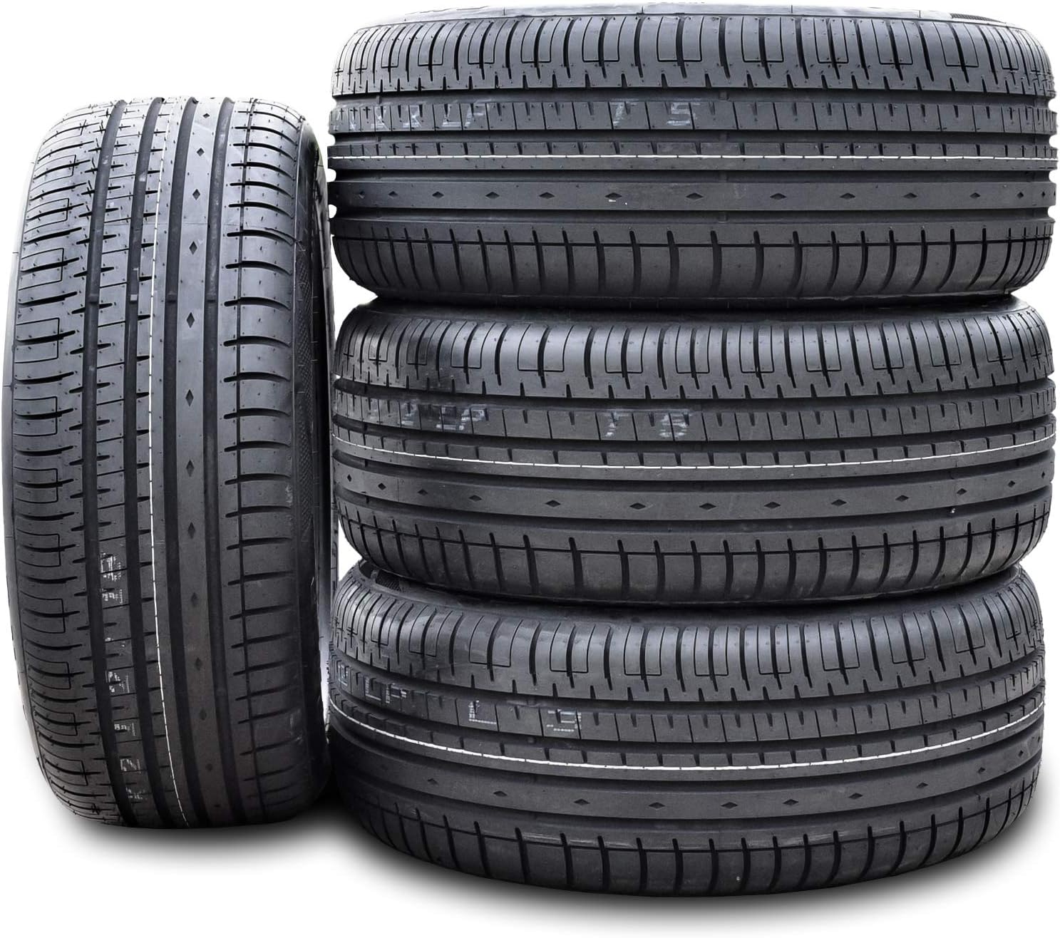 Set of 4 (FOUR) Accelera Phi-R All-Season High Performance Radial Tires-245/35R18 245/35ZR18 245/35/18 245/35-18 92Y Load Range XL 4-Ply BSW Black