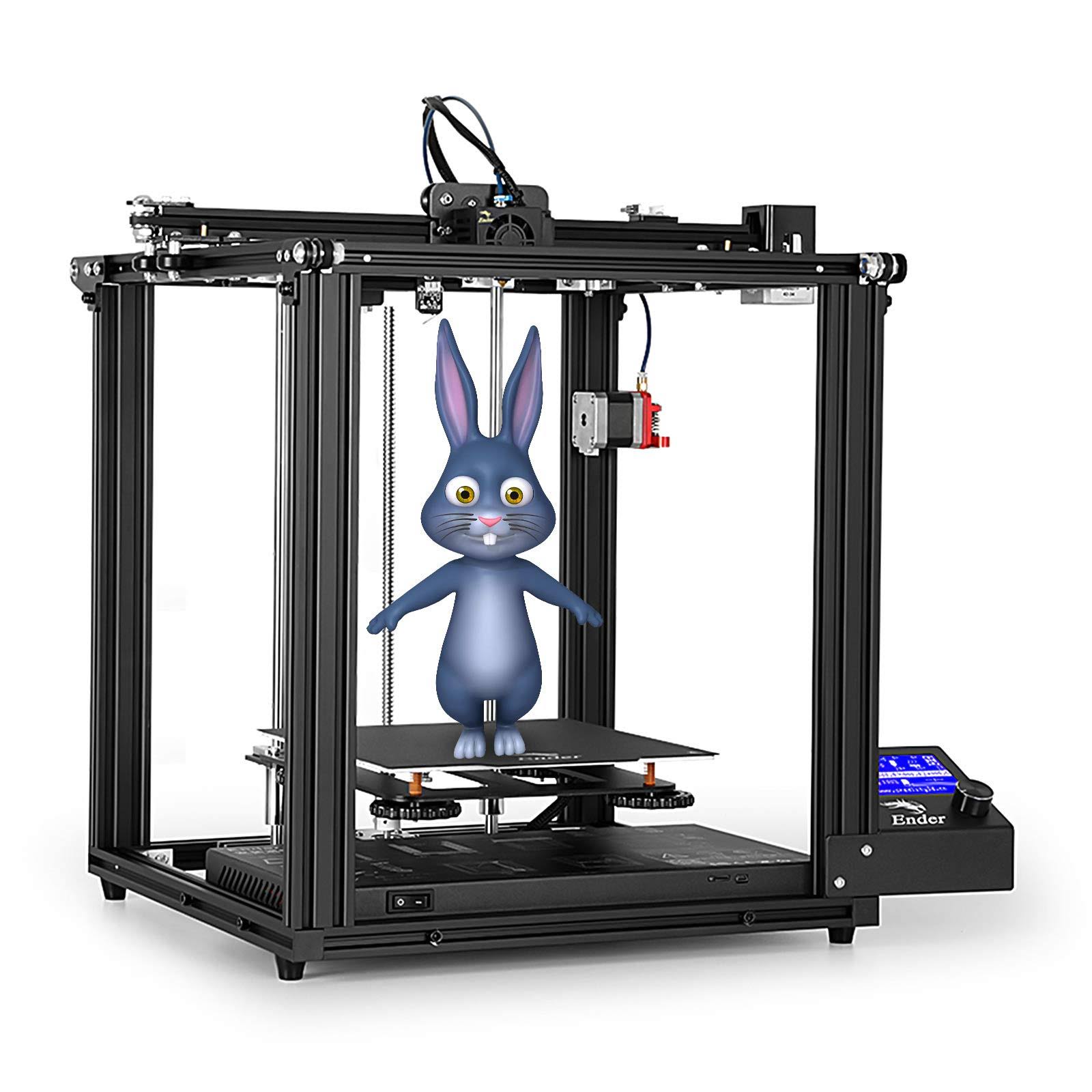 Official Creality Ender 5 Pro FDM 3D Printer by MKK, Upgraded Metal Extruder Frame with V1.15 Silent Mainboard, Capricorn Bowden PTFE Tubing, 2