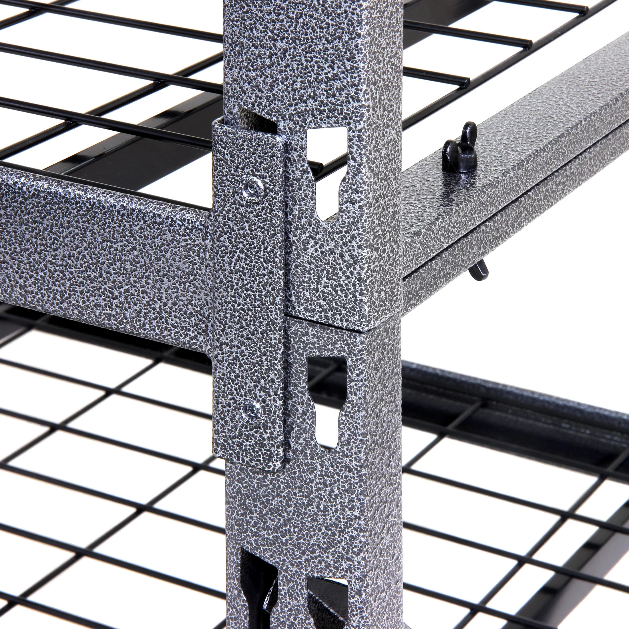Stronghold Garage Gear Heavy Duty 5-Shelf Metal Rack Wire Decking in Textured Gray, 1000lb per Shelf