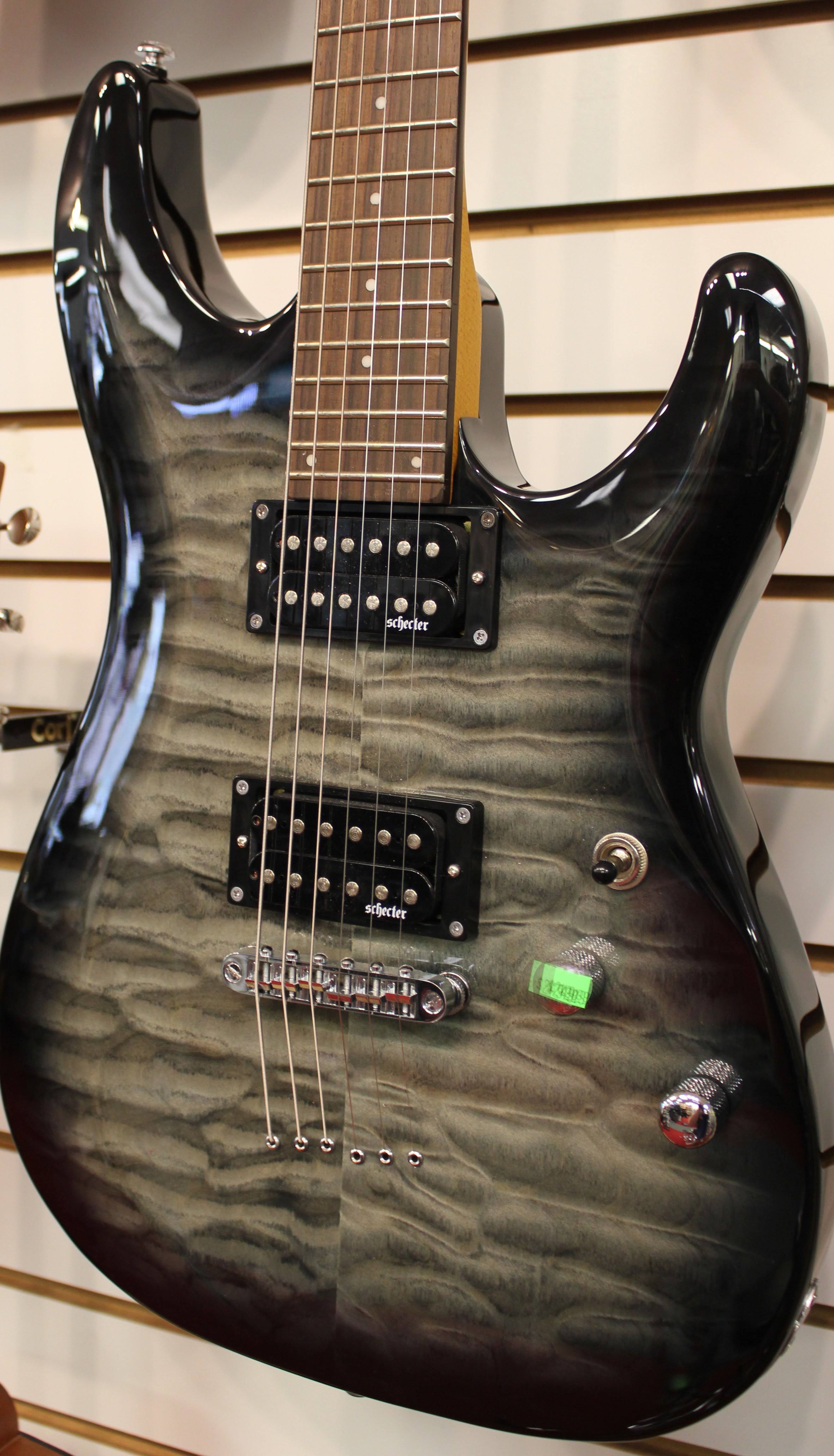 Schecter C-6 Plus Electric Guitar - Charcoal Burst