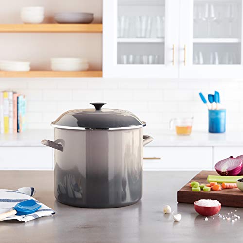Le Creuset Enamel on Steel Stockpot, 10 qt., Olive