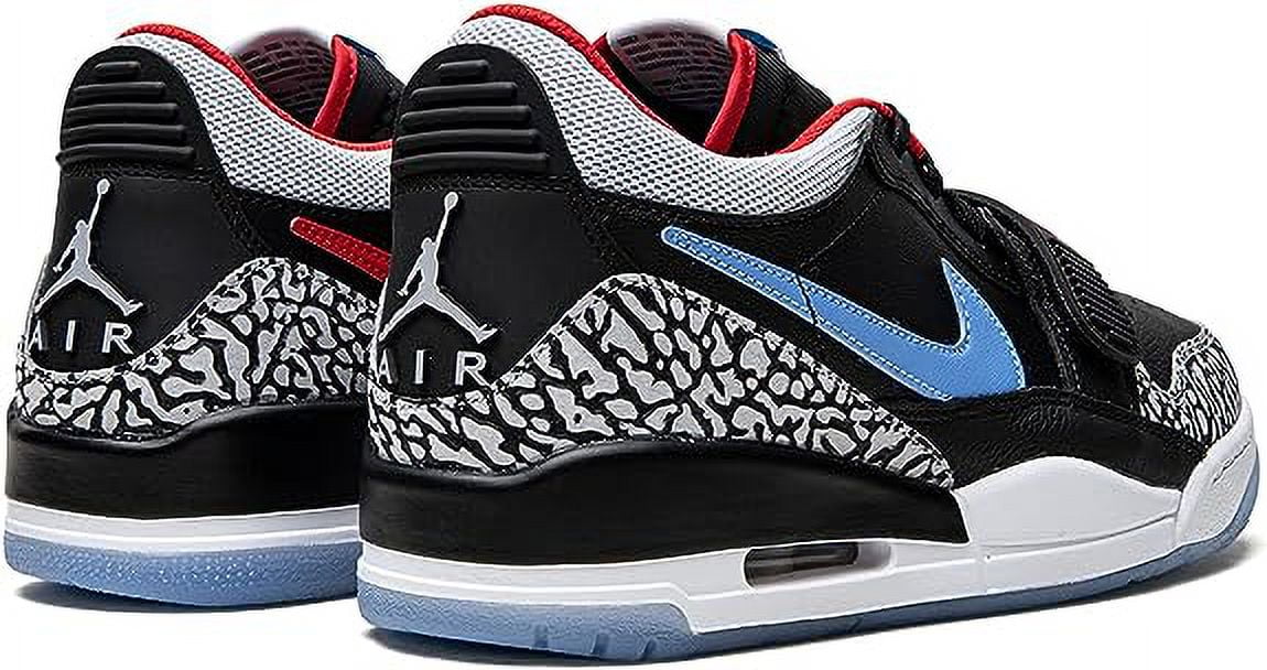 Men's Air Jordan Legacy 312 Low Black/Wolf Grey-Valor Blue (CD7069 004) - 8