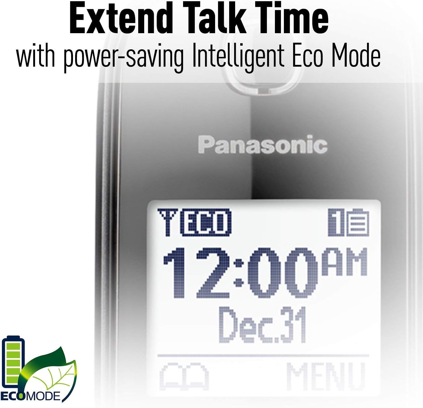 Panasonic KX-TGD513B Expandable Cordless Phone with Call Block - 3 Handsets (Renewed)