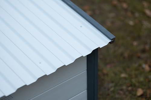 Outdoor Wooden Dog House,Waterproof Kennel with Deck and Sloped Roof,High Stability Pet Dog Cage for Small/Medium Puppy