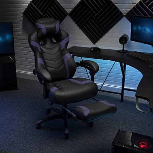 RESPAWN 110 Pro Gaming Chair - Gaming Chair with Footrest, Reclining Gaming Chair, Video Gaming Computer Desk Chair, Adjustable Desk Chair