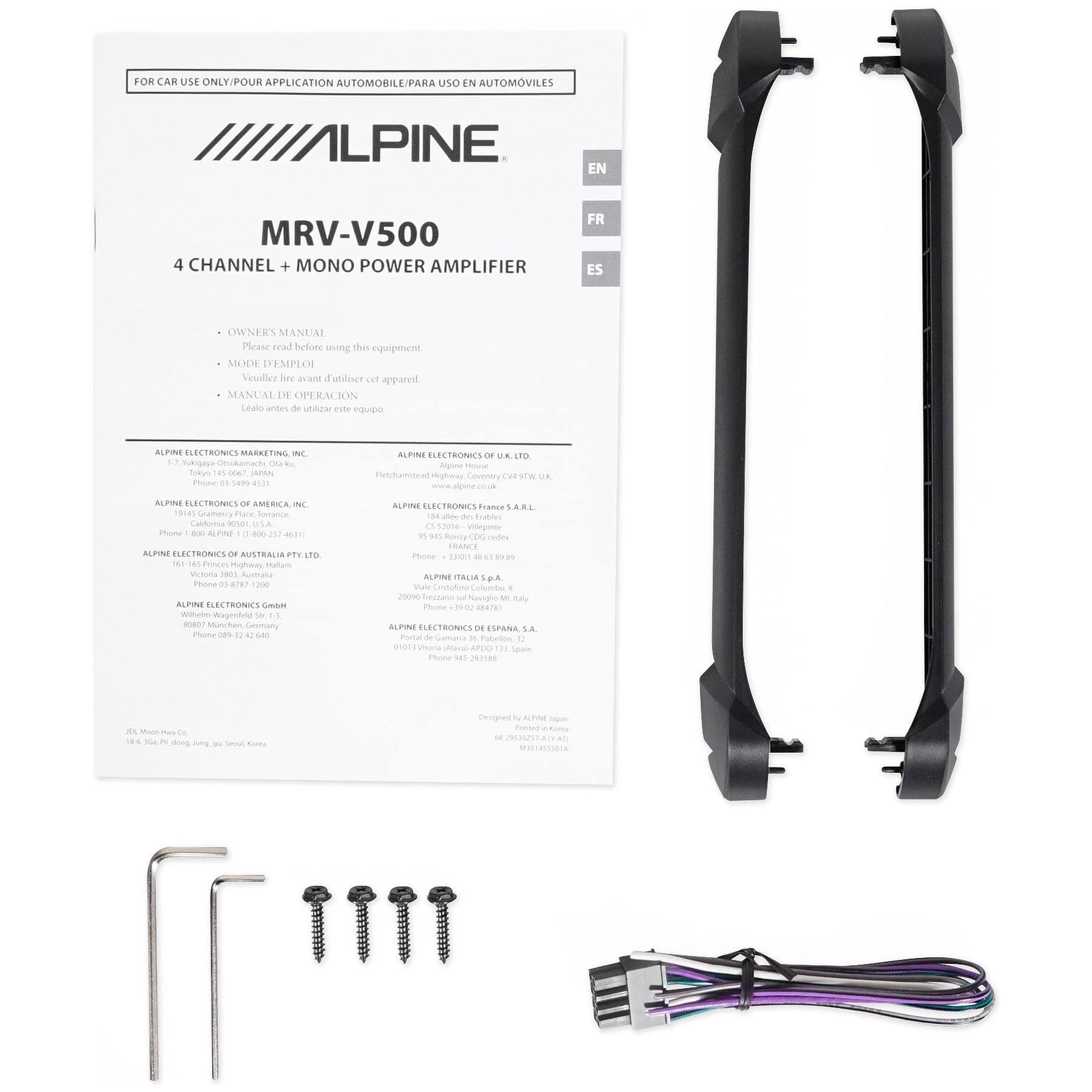Alpine MRV V500 Class D 5-Channel Car Amplifier