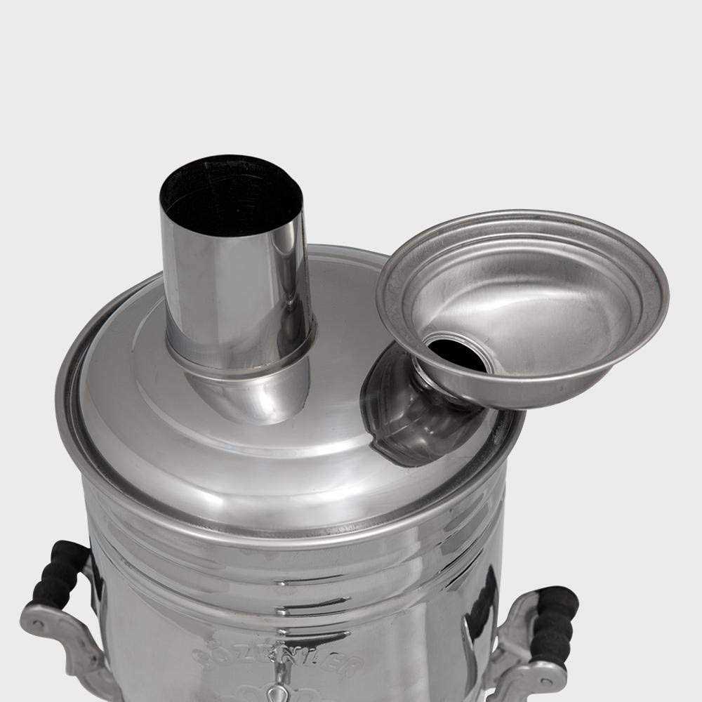Tubibu Samovar Free Energy Water Heater 4L /150 Oz Semaver Samavar Boat Camping Hiking Hunting Yachting Tea Kettle - Sports Supplies Online Store