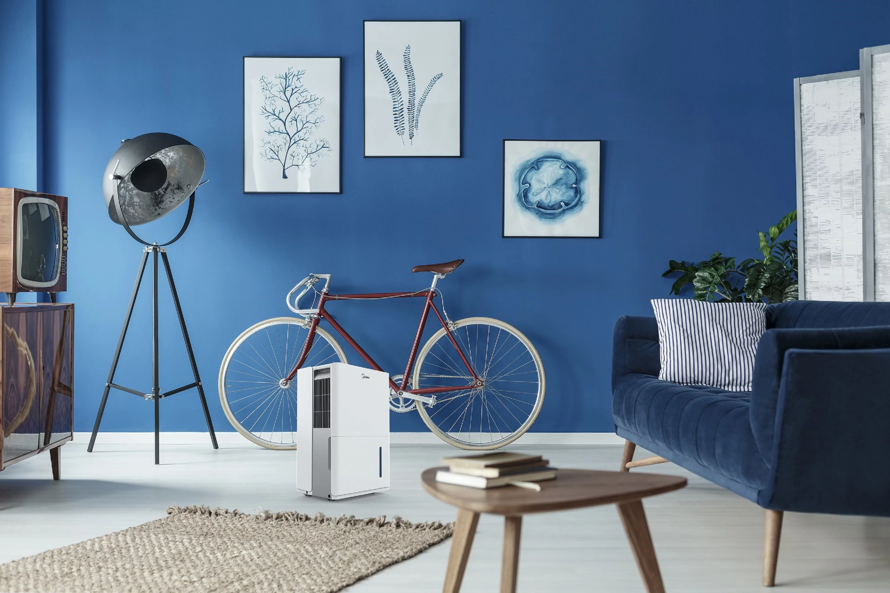 Midea 22-Pint Smart Dehumidifier - Damp Rooms, Energy Star, White, MAD22S1WWT