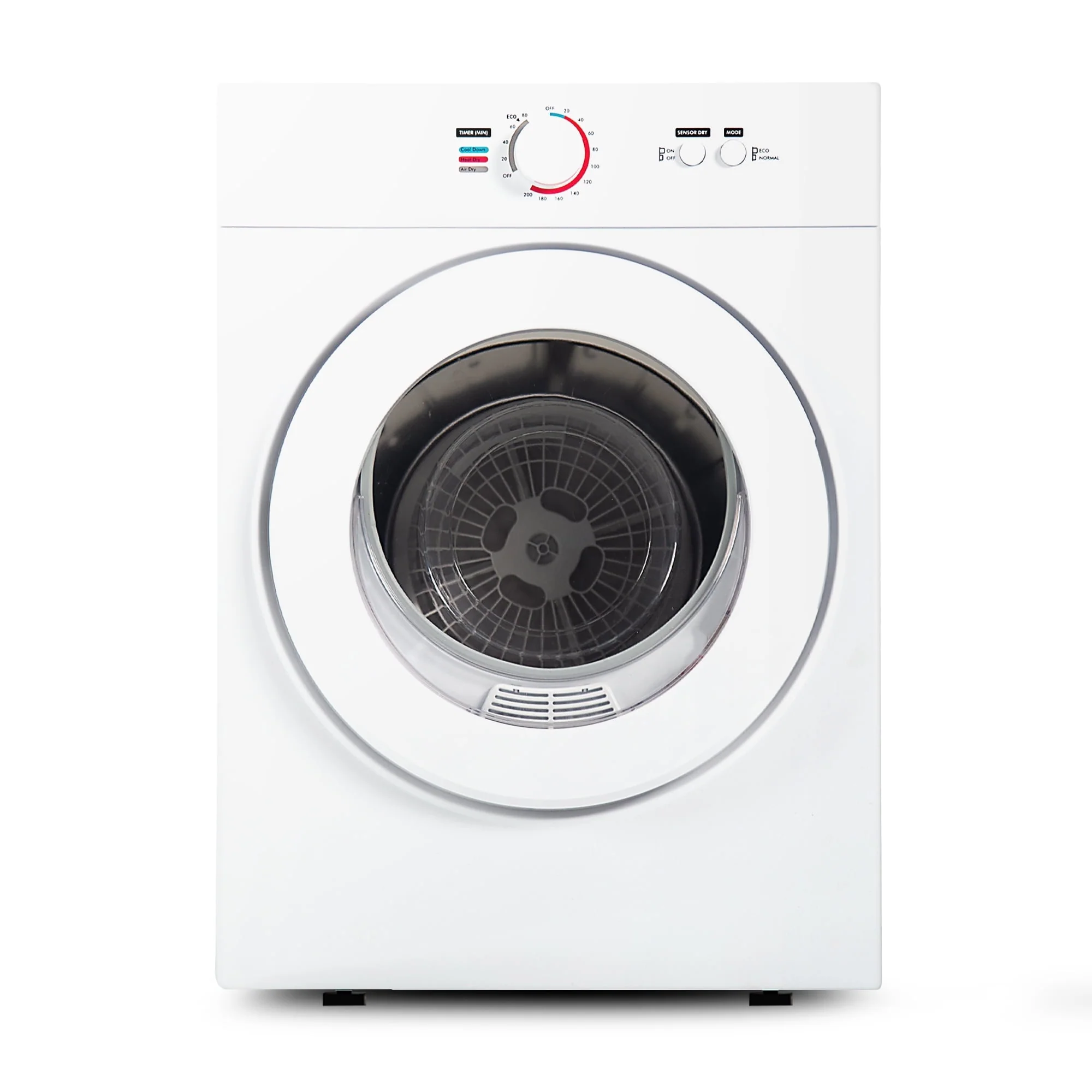 Simzlife 1.6 Cu. ft. Portable Clothes Dryer, Electric Laundry Dryer Machine, 19.5 in W, 23.6 in H