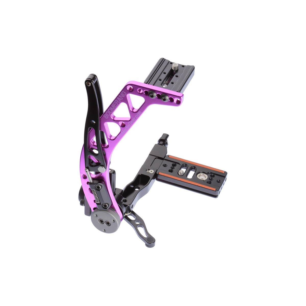 ProMediaGear BBX Boomerang Flash Bracket with Universal QR PLATE, Purple