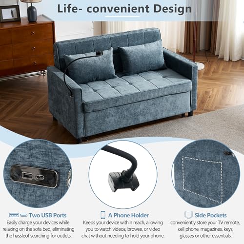 Merax 3 in 1 Convertible Sleeper Sofa Bed