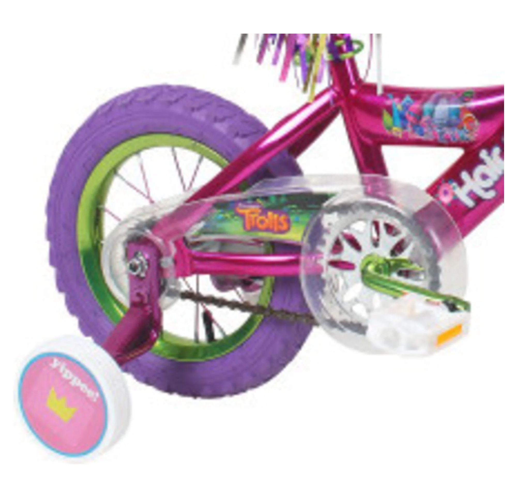 Dynacraft Trolls 12-Inch Girls BMX Bike For Age 3-5 Years