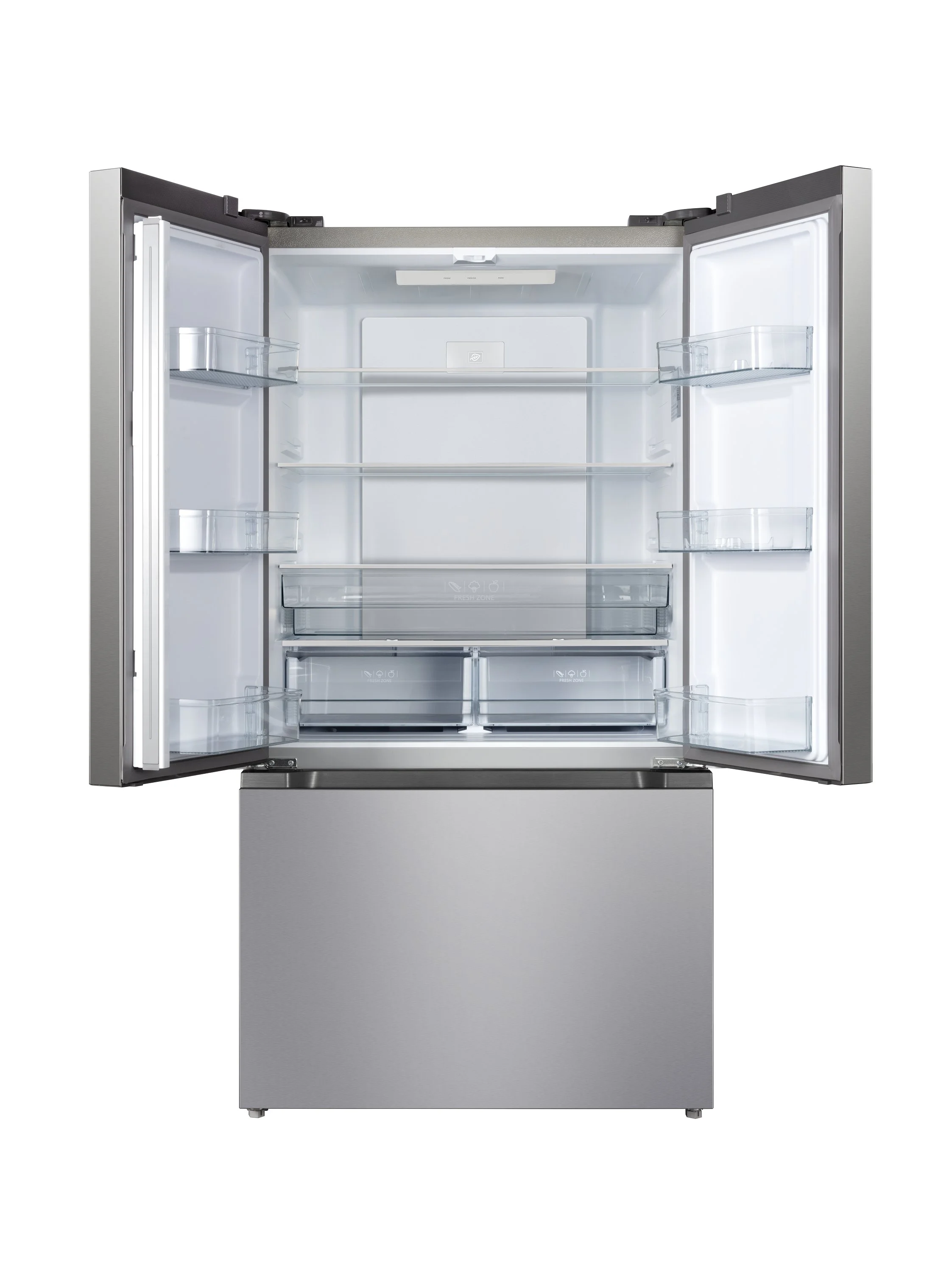 Hamilton Beach, 20.3 Cu. ft. French Door Refrigerator, Platinum Silver, HZ7602 - Radiant Selections