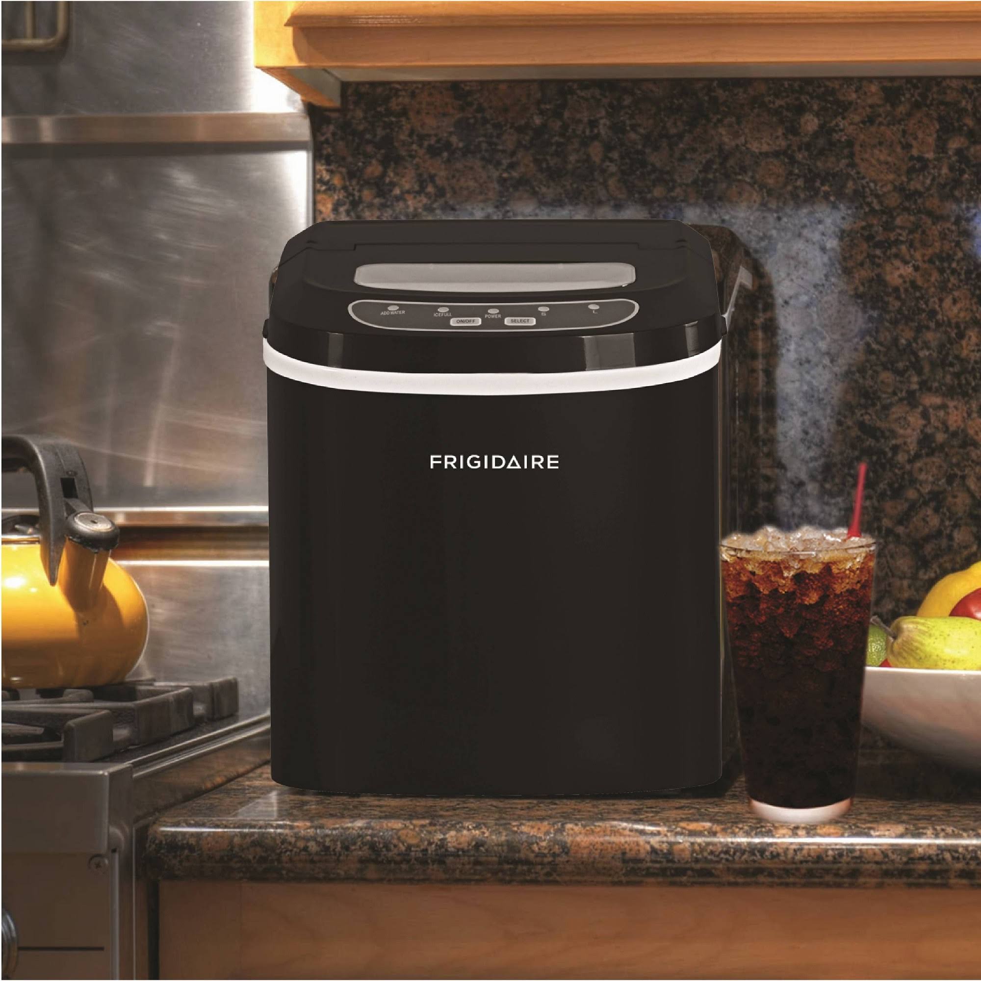 Frigidaire 26lb. Portable Countertop Ice Maker, Black, Efic108