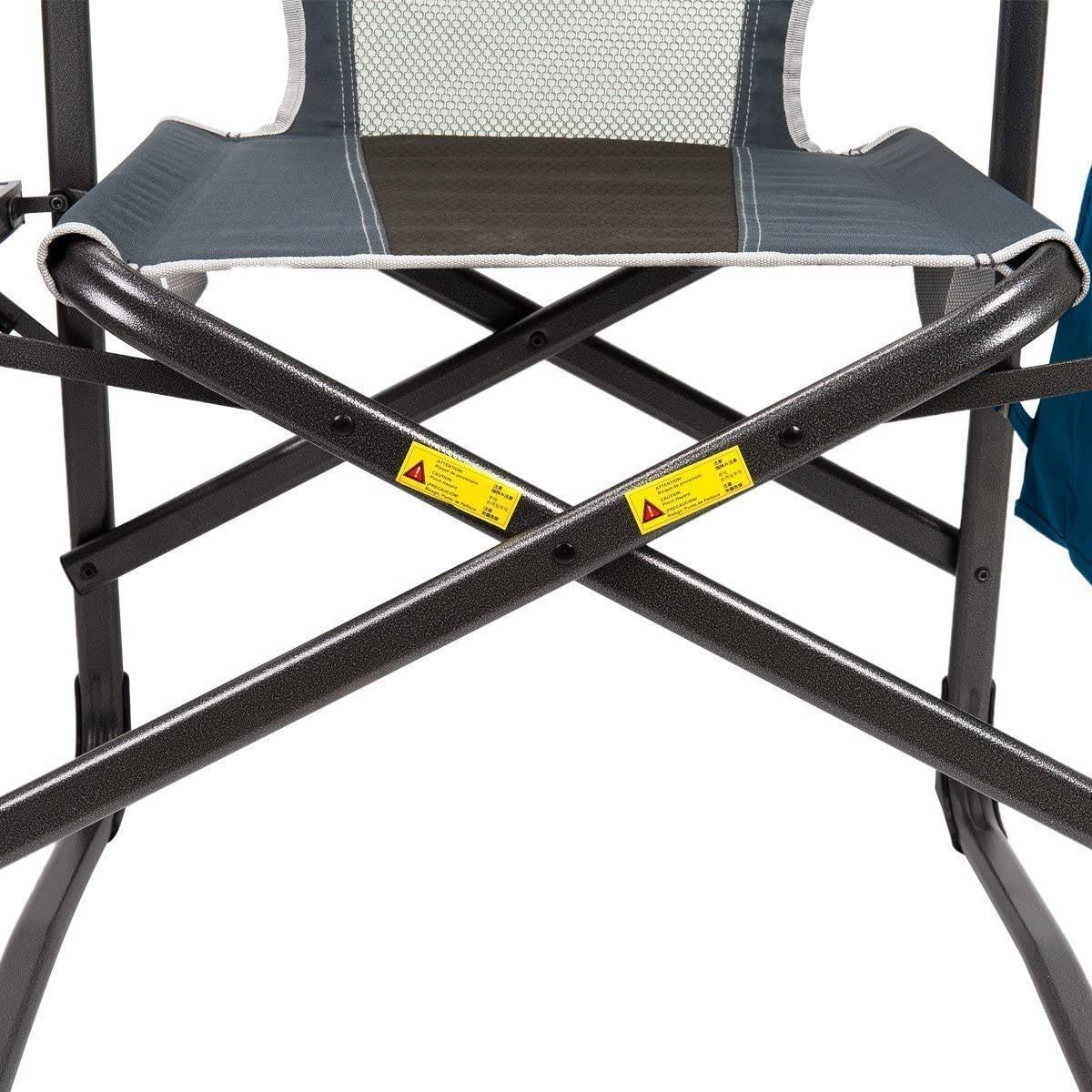 Timber Ridge Portable Folding Camping Directors Chair with Side Table (2 Pack) by VM Express
