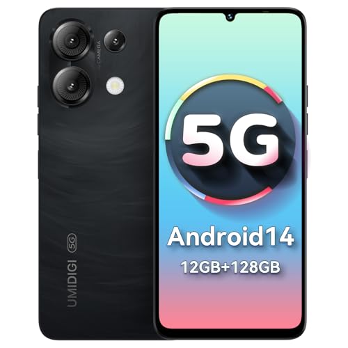 UMIDIGI G9 5G Cell Phone, Android 14 Unlocked Phones, 12(6+6) GB +128GB/1TB TF Expand, 5G Dual SIM, 50MP Camera, 6.75" HD+ 90Hz Display