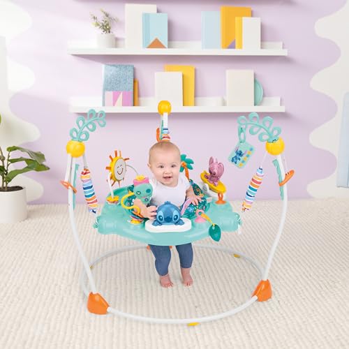 Bright Starts Disney Baby Finding Nemo Sea of Activities Baby Activity Center Jumper with Interactive Toys, Lights, Songs & Sounds, 6-12 Months (Blue)